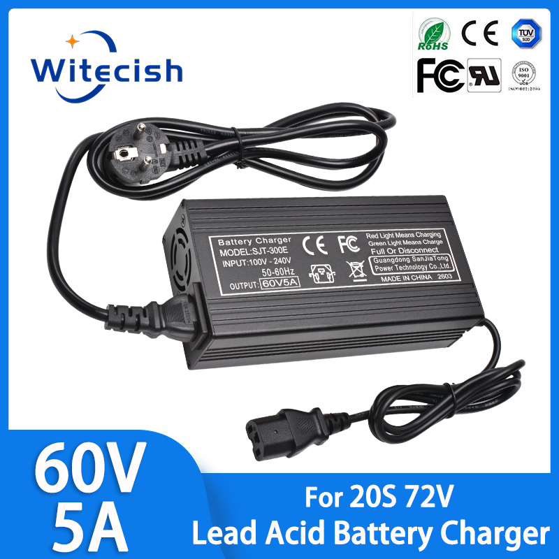 60V 5A Lead Acid Battery Fast  - 84V 20A Smart Charger review and price