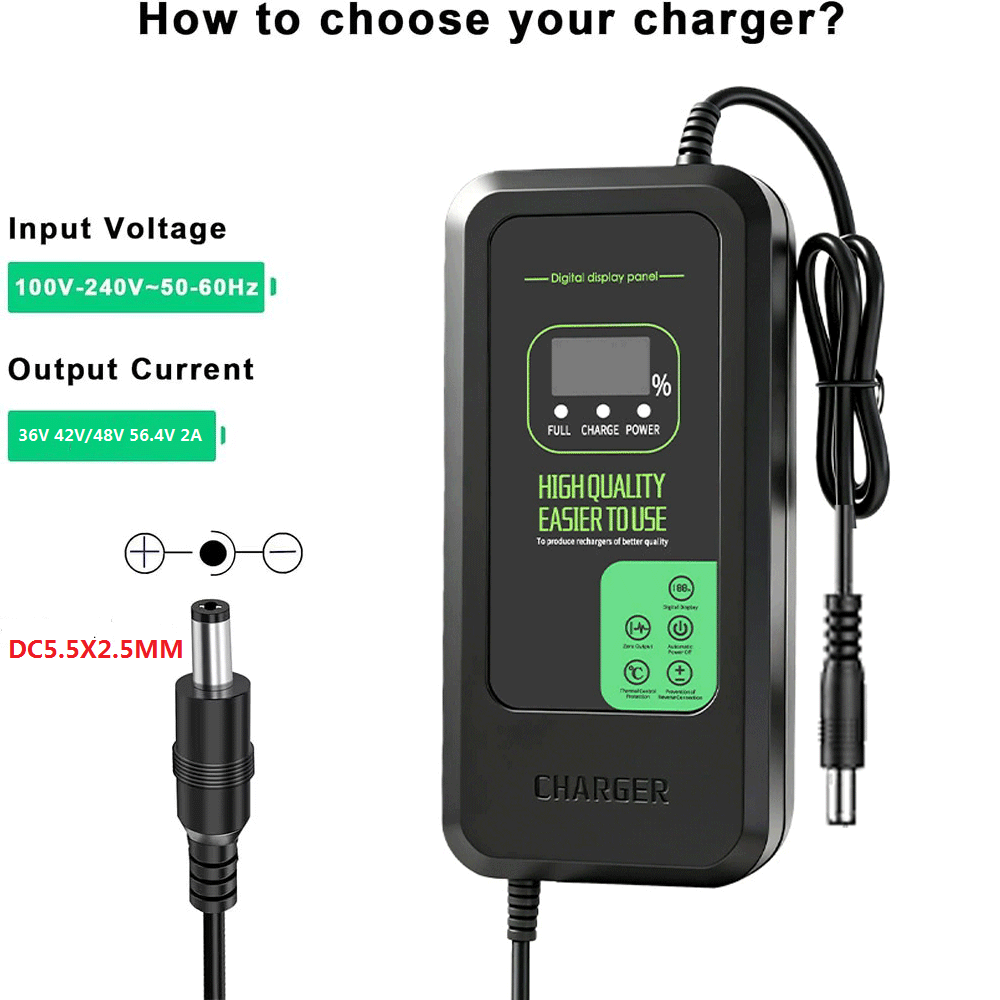 Newly Upgraded Lithium Battery - 84V 20A Smart Charger review and price